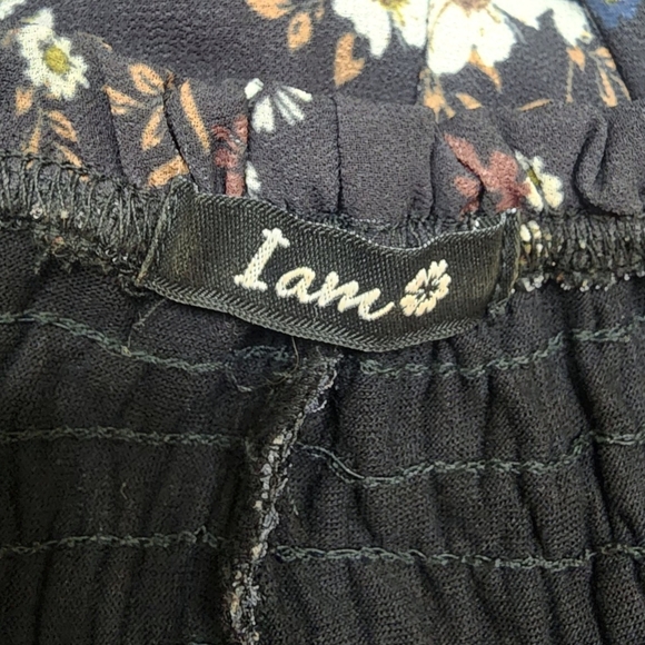 I am Floral Off the Shoulder Short Sleeve mini Dress Size Small - Picture 5 of 7